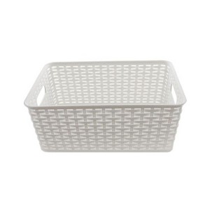 YBM Home Plastic Rattan Storage Box Basket Organizer for Bathroom - 1 of 4