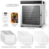 YASHE 12-Tray Stainless Steel Food Dehydrator, 1300W, 72H Timer, 95-167°F, for Jerky, Herbs, Fruits, Dog Treats, Recipes Included - 2 of 4