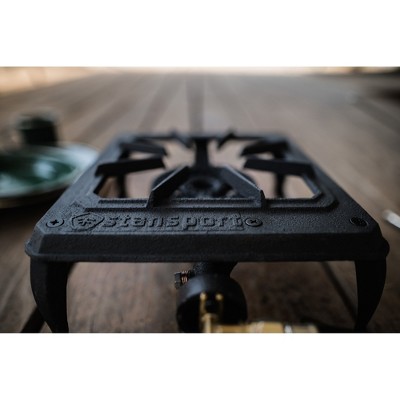 Stansport Black Cast Iron Single Burner Camping Stove