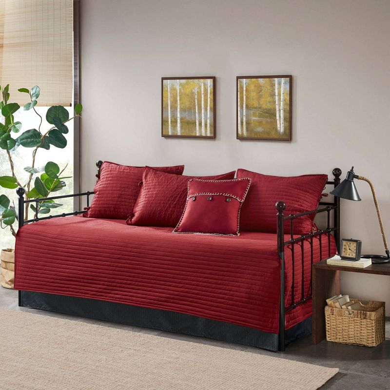 6pc Warren Reversible Daybed Cover Set - Red, 3 of 12