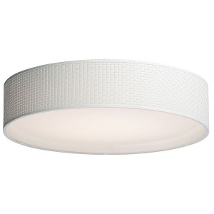 Maxim Lighting Prime 1 - Light Flush Mount in  White Weave - 1 of 3