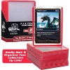 Monster Top Loaders for Trading Cards - 25, 3x4" Clear Hard Plastic Protector w Red Border- Compatible w Yugioh, Sports & More - 2 of 4