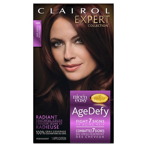 Clairol Nice N Easy Age Defy Expert Hair Color 4r Dark Auburn 1 Kit