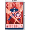 Trends International Marvel Comics - Captain America - Art Deco Unframed Wall Poster Prints - 3 of 4