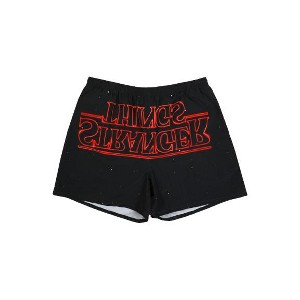 Stranger Things Upside Down Starry Logo Adult Black Lounge Shorts - 1 of 4