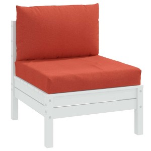 vidaXL Pallet Cushions 2 pcs Melange Red Fabric - 1 of 4