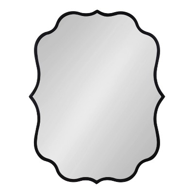 Higby 34.5" x 28.5" Gold Scalloped Wall Mirror