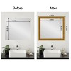 Amanti Art Mirror Makeover Bathroom Mirror Frame Border Kit - Fully Assembled Peel and Stick Frame - Mirror NOT Included - Parlor Trim - 4 of 4
