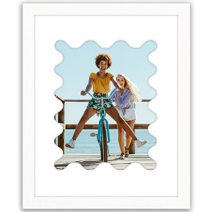 Americanflat Picture Frame with Oval Mat Insert and Shatter-Resistant Glass - Signature Collection - Photo Frame for Wall Display - 1 of 4