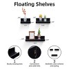 AZL1 Life Concept Bookshelf Floating Wall Shelf Wall Mounted Wood Shelves Hanging Wall Decor Home Room Coffee Shop, Black, 18.11"*5.91"*1.97" - 3 of 4