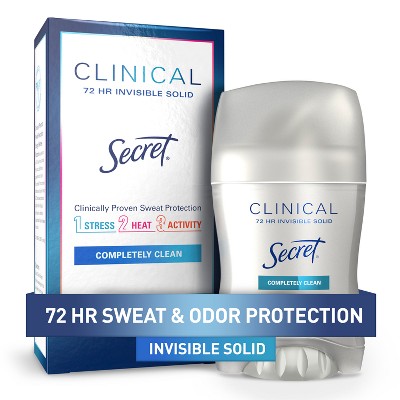 Secret Clinical Strength Completely Clean Invisible Solid Antiperspirant & Deodorant