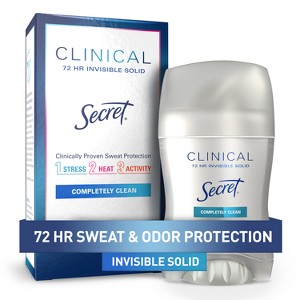 Secret Clinical Strength Completely Clean Invisible Solid Antiperspirant & Deodorant - 1 of 4