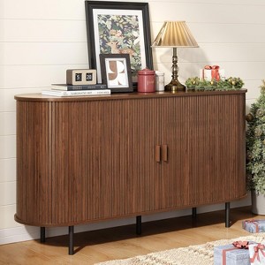 Sideboard Buffet Cabinet with Storage, Sliding Door & Adjustable Shelf, Modern Accent Coffee Bar Console Table for Kitchen - 1 of 1