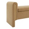Modern Teddy Bed End Bench with Arms and Storage, Upholstered Large Foot Rest Stool, 52.25in Width - 4 of 4