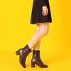 Allegra K Women's Lace Up Chunky Heels Ankle Combat Boots - 2 of 4