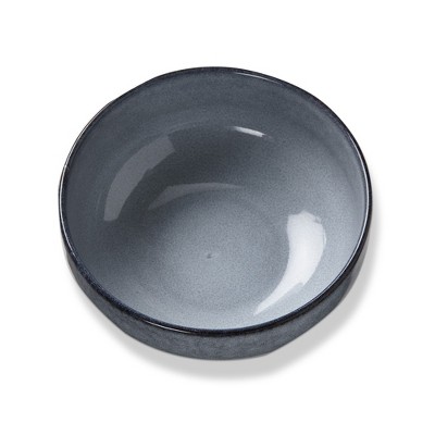 TAG Logan Dinner Salad Bowl Stoneware Dishwasher Safe Light Blue, 6.25 inch, 26 oz,