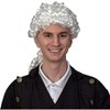 Skeleteen Men's Colonial Costume Wig - White - 3 of 4