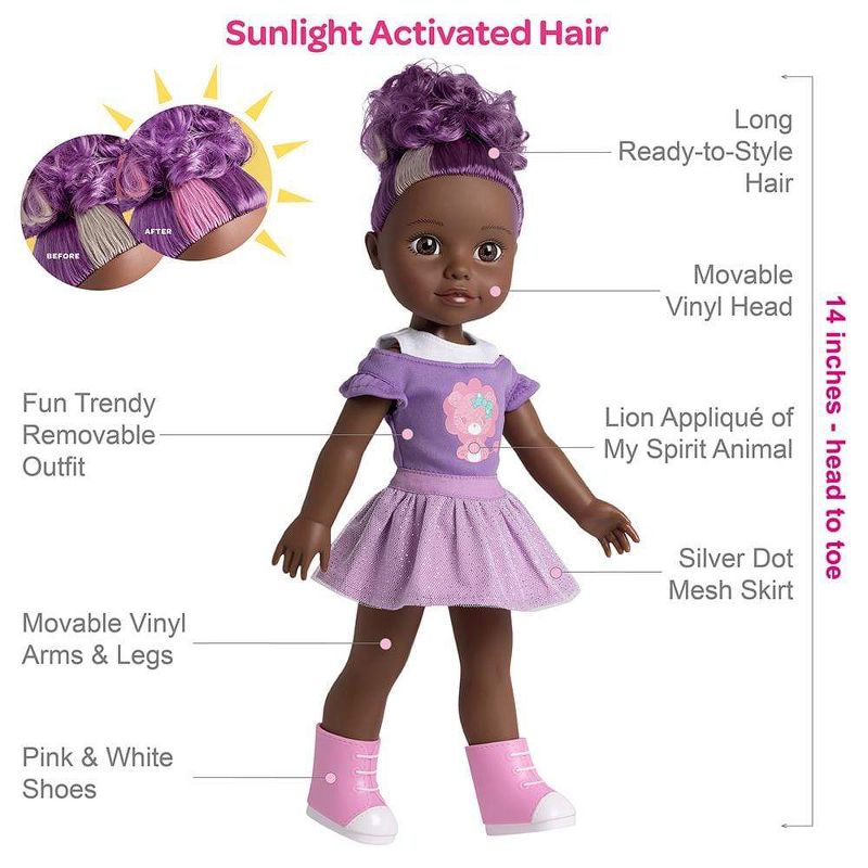 Adora Be Bright Savannah Doll with Color-Changing Hair, 4 of 8