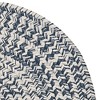 Colonial Mills Howell Tweed Braided Runner, Lake Blue 2x7, Oval Shape - 2 of 2