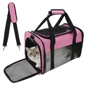 Unique Bargains Breathable Mesh Design Pet Carrier 1 Pc - 1 of 4
