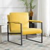 MAYEERTY 26.8 Inch +49.2 Inch 2 Pieces Accent Armchair - Padded Square Arms, Sturdy Metal Frame, Compressed Cushions - 2 of 4