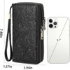 BEAFUP Women's Wallet - RFID Blocking PU Leather Purse with Detachable Strap,Large Capacity Double Zip Vegan Leather for Everyday Use,Travel - 3 of 4