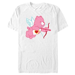 Men's Care Bears Valentine's Day Love-a-Lot Bear Cupid T-Shirt - 1 of 4