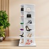 YIYIBYUS White Free Standing 360° Revolving Shoe Organizer for Entryway - 2 of 4