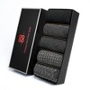 American Soft Linen Mens Dress Socks, Luxury Bamboo Socks for Men,  5/10 Pack, Gift Box - 2 of 4