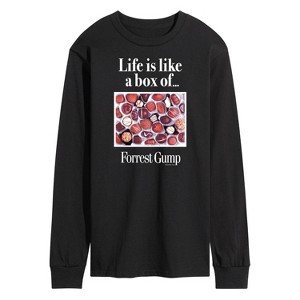 Men's - Forrest Gump - Life Is Like A Box Of Chocolates Long Sleeve Graphic T-Shirt - 1 of 4