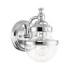 Livex Lighting Oldwick 1 - Light Vanity in  Polished Chrome - 3 of 4