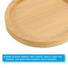 Unique Bargains Bamboo Wood Saucer, Round Plant Tray Bonsai Succulent Pot - 3 of 4