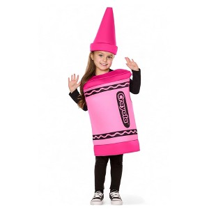 InSpirit Designs, LLC Craylola Crayon Pink Toddler Costume | One Size Fits Most Up To 6 - 1 of 4