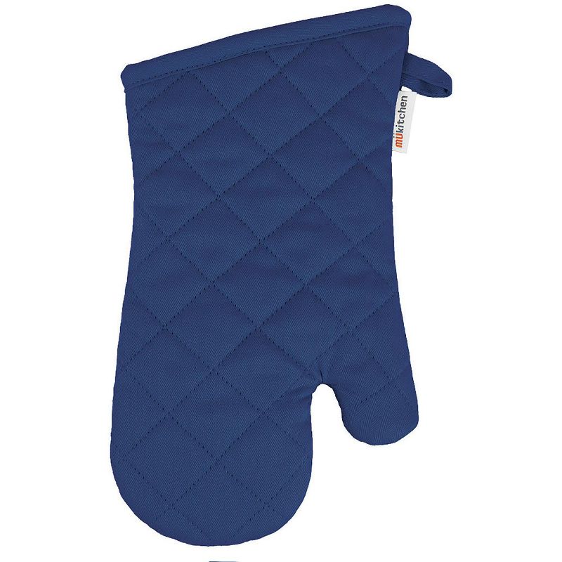MU Kitchen 100% Cotton Terry-Lined Oven Mitt, 13-Inch, 1 of 2