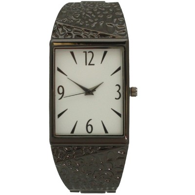 OLIVIA PRATT TEXTURED METALLIC BANGLE WATCH