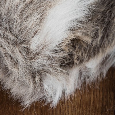 Vickerman 60" Snow Mink Faux Fur Christmas Tree Skirt