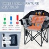 Docred Folding Rocking Camping Chair, Portable Outdoor Rocker with Cooler Bag, 400lbs Capacity, 600D Oxford Fabric, Padded Rocker Chair - 2 of 4