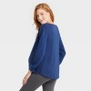 Rib-Knit Match Back Maternity Sweatshirt - Isabel Maternity by Ingrid & Isabel™ - 2 of 2