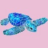 Girl's Design By Humans Blue And Green Watercolor Sea Turtle By Maryedenoa T-Shirt - 2 of 3