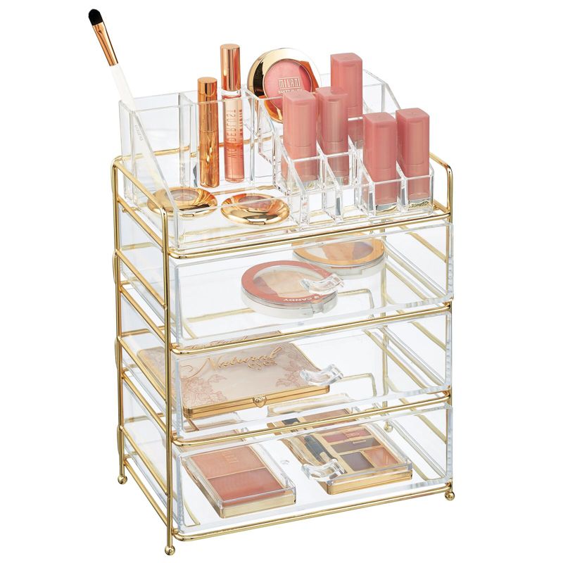 mDesign Plastic Divided Cosmetic Storage Organizer, 16 Sections, 1 of 10