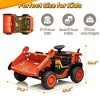 Joyracer 24V Ride on Toys w/ Remote Control, 2 Seater 400W Electric Powered Ride on Truck w/ Dump Bed, 3 Speeds, Shovel, Bluetooth, Gift for Kids - 3 of 4