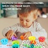 4 in 1 Wooden Board Bead Game; Montessori Rainbow Puzzle Sorting Stacking Toy; Kids Learning Math; Gift Girls; Boys for 3 Years Old and Up 3+ - 2 of 4