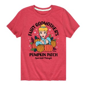Girls' - Disney Princess - Fairly Godmother's Pumpkin Patch Short Sleeve Graphic T-Shirt - 1 of 4