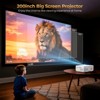 SUGIFT Portable 1080P HD Projector with 200” Display, Bluetooth Audio, Keystone Correction, and Wide Device Compatibility - 2 of 4