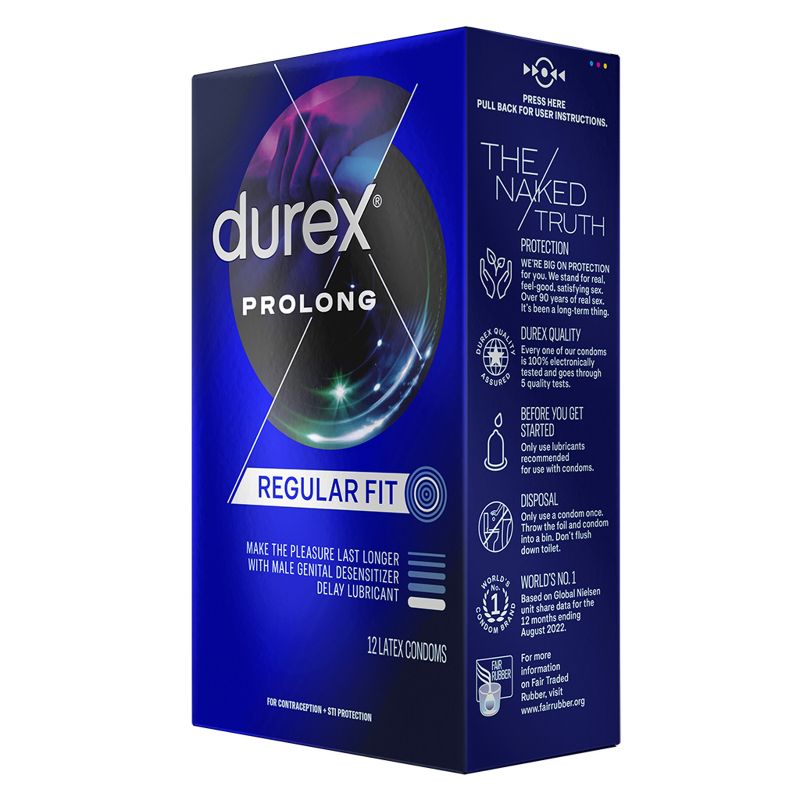 Durex Prolong Latex Condoms - 12ct, 6 of 17