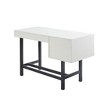 PAGED Computer Desk, Simple Modern Home Office Desk with 6 Open Shelves and Wooden Desktop for Office, Study - 4 of 4