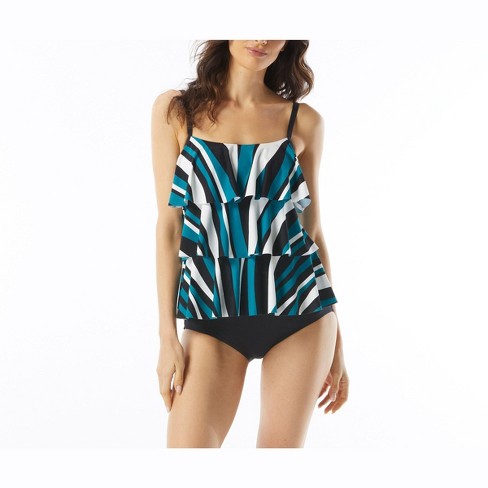 Beach House Jane Ruffle Tiered Tankini Top - image 1 of 4