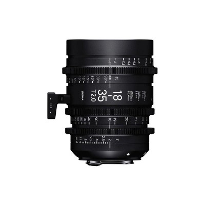  Sigma 18-35mm T2 Cine High-Speed Zoom Lens, Imperial, PL Mount 