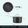 Anolon X 3qt Hybrid Nonstick Induction Saucepan with Lid, Charcoal Gray - 3 of 4