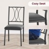 Dining Table Set for 4 with Cushion Chairs, 5 Piece Kitchen Table and Upholstered Chairs Rectangular - 4 of 4